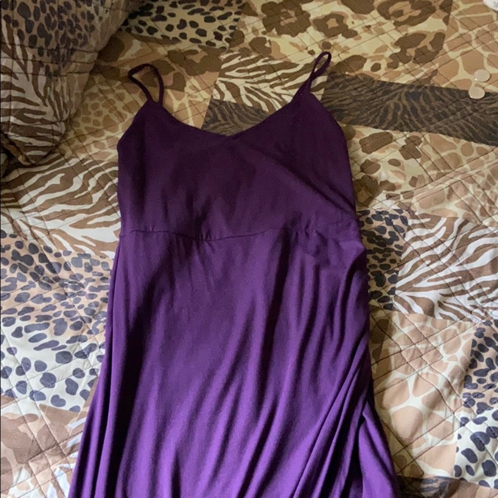 Purple mini dress
